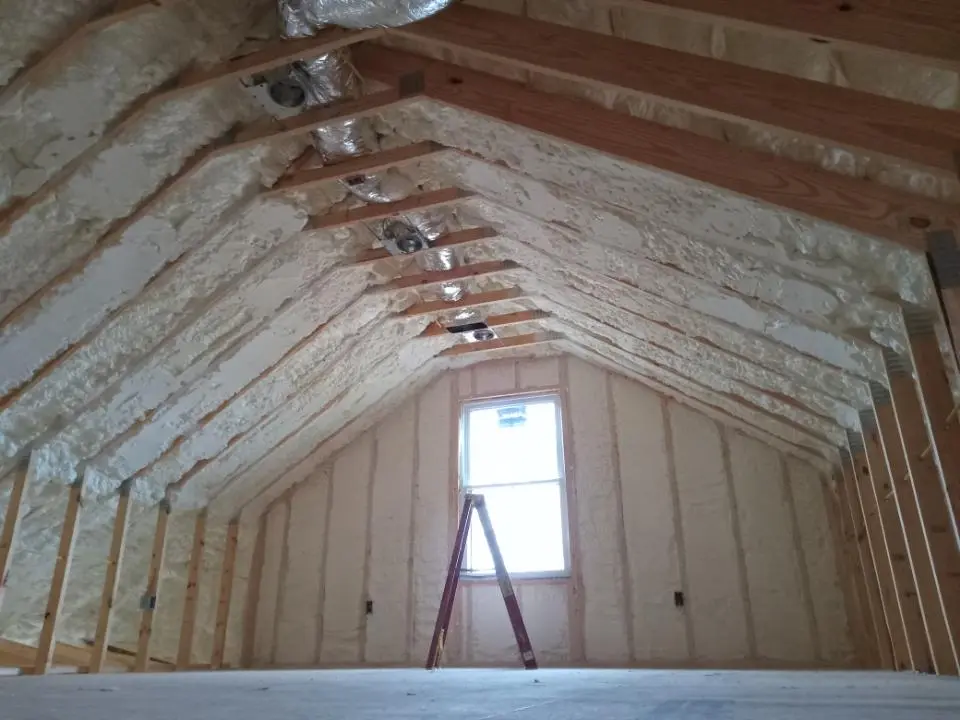 Spray foam roofing application for Crawl Space Insulation project in The Dalles